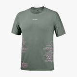 Camiseta Salomon Sense Aero Graphic Castor Gray/Pink