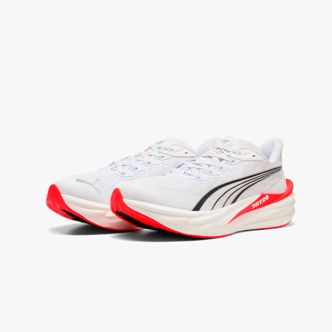 Puma Deviate Nitro 4 White/Ultra Red
