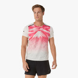 Camiseta Asics Fujitrail Elite Graphic SS Top Cream