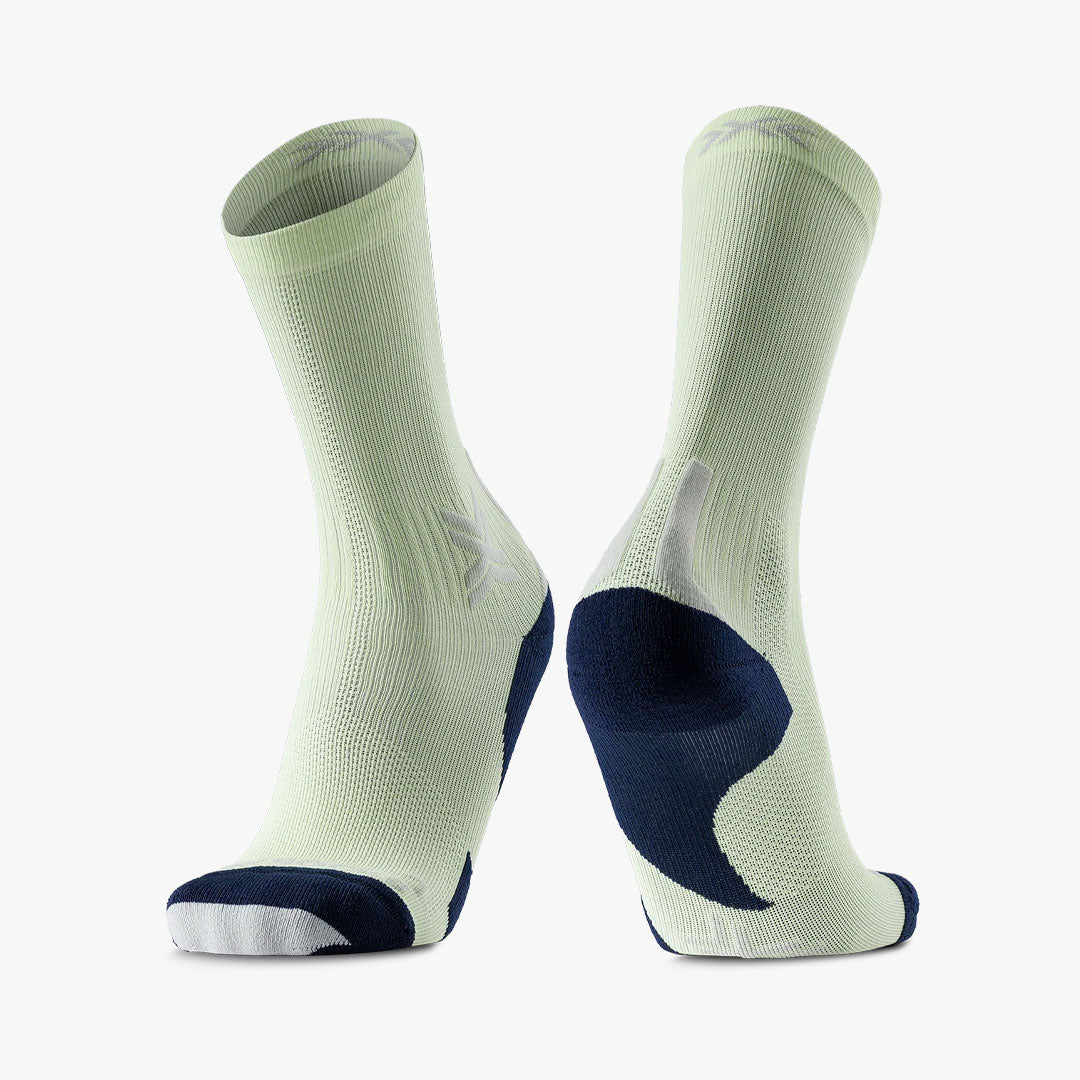 Calcetines X-bionic Run Discover Crew Neon Lime/Black