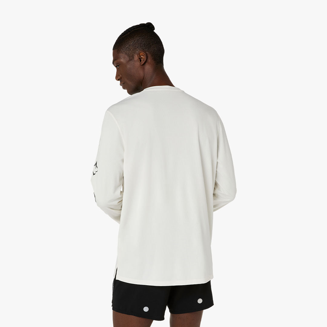 Camiseta Asics Fujitrail Logo LS Top Cream