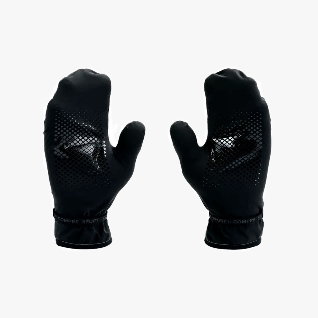 Guantes Compressport Hurricane Waterproof 10/10 Black
