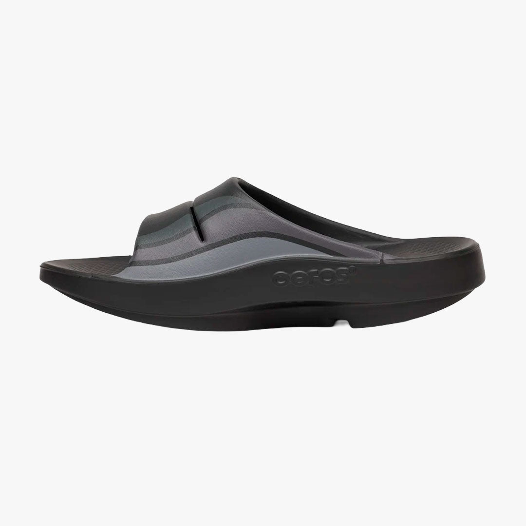 Sandalia Recovery Oofos OOAHH Sport Black Wave