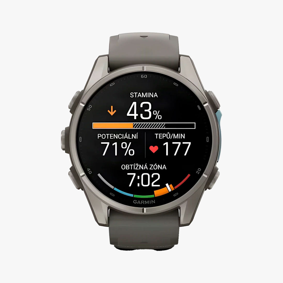 Garmin Fenix 9 43mm Titanio Fog Gray