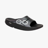 Sandalia Recovery Oofos OOAHH Sport Black Wave