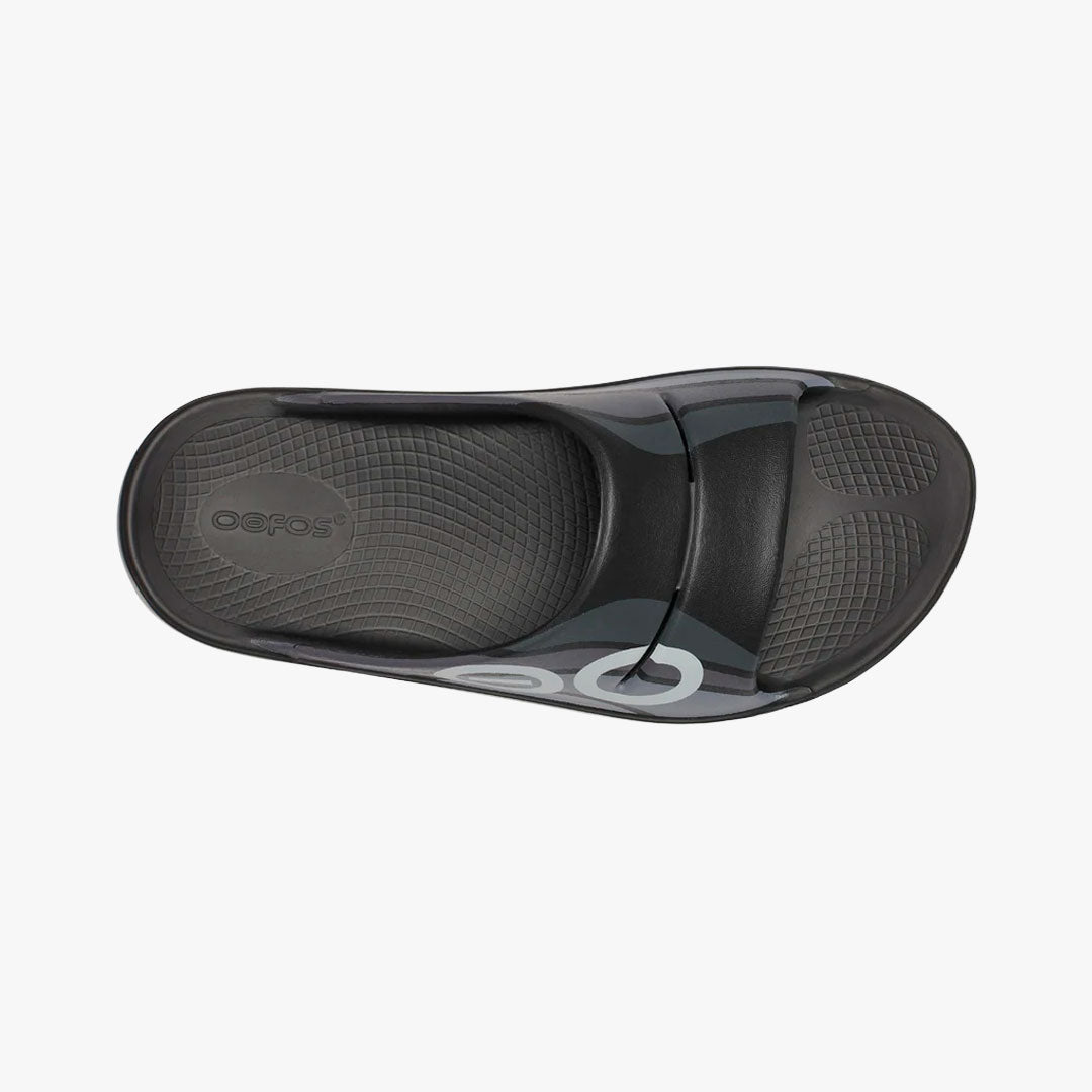 Sandalia Recovery Oofos OOAHH Sport Black Wave
