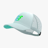 Gorra Compressport Trucker White/Blue/Green