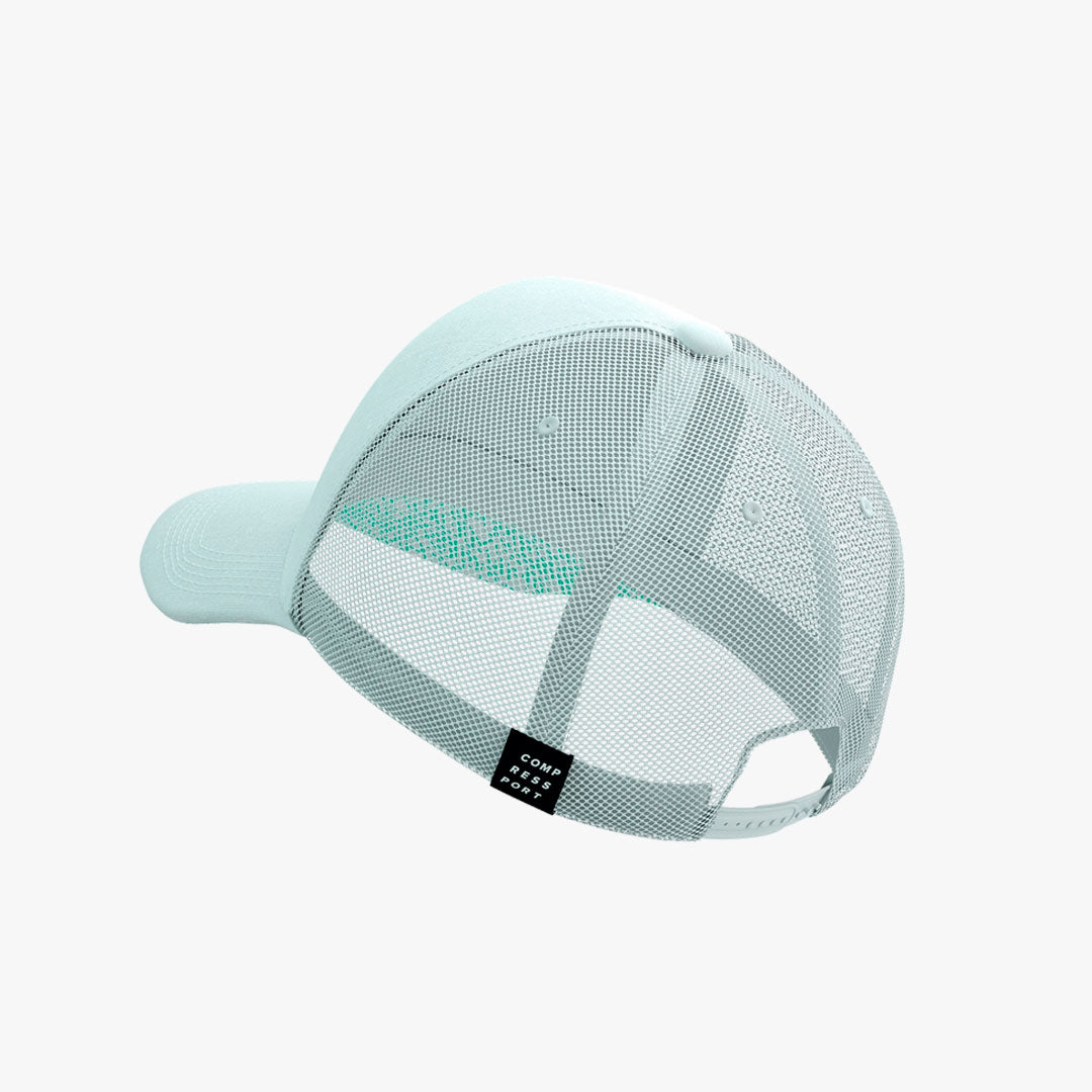 Gorra Compressport Trucker White/Blue/Green