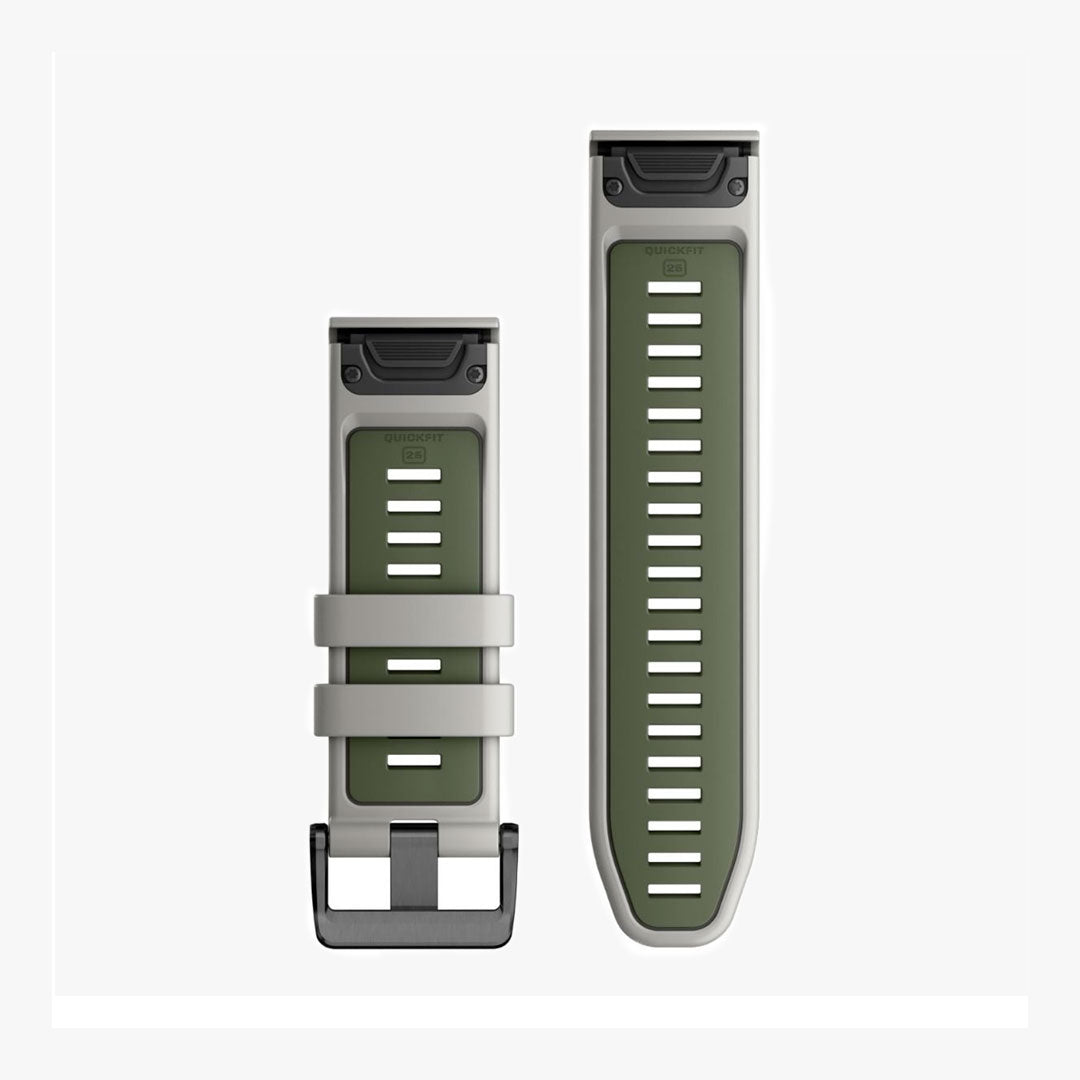 Correa Garmin Quickfit 26 mm Green/Grey Silicone