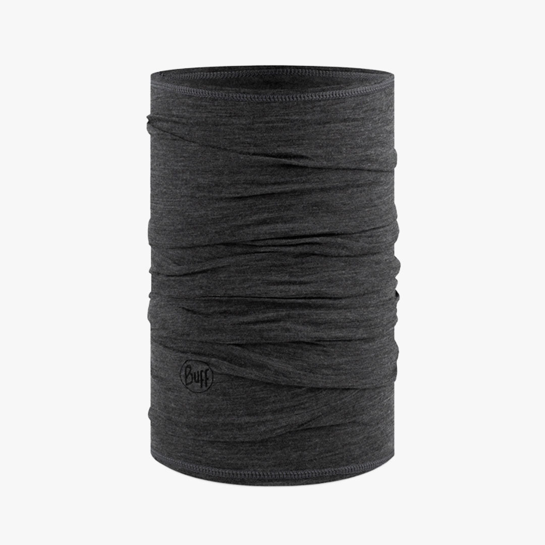 Neckwear Buff Merino Lightweight Solid Grey