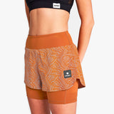 Pantalón Saysky Reflective Pace 2in1 3" Orange Reflective Lightning