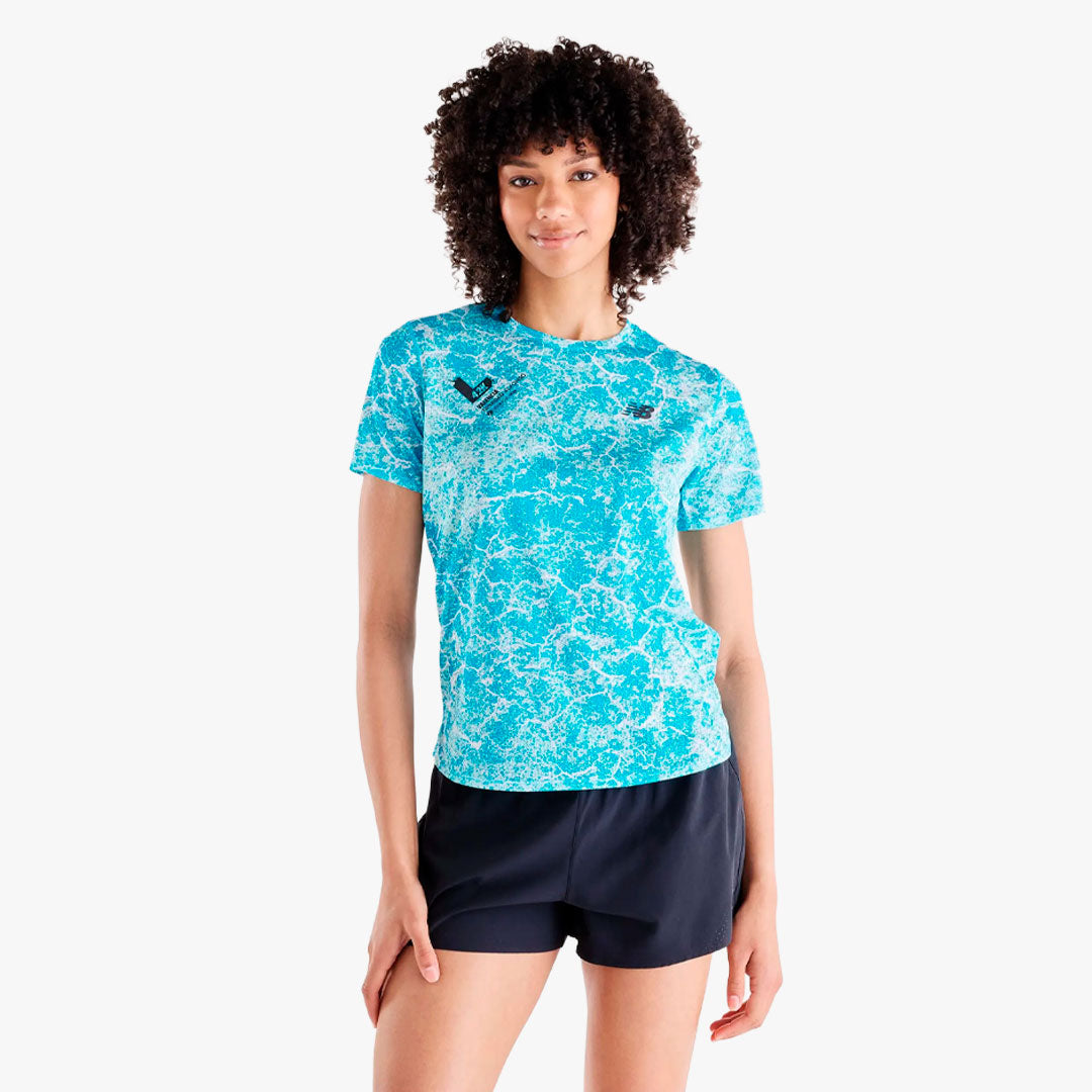 Camiseta New Balance Valencia Marathon Printed Athletics W Multi Color