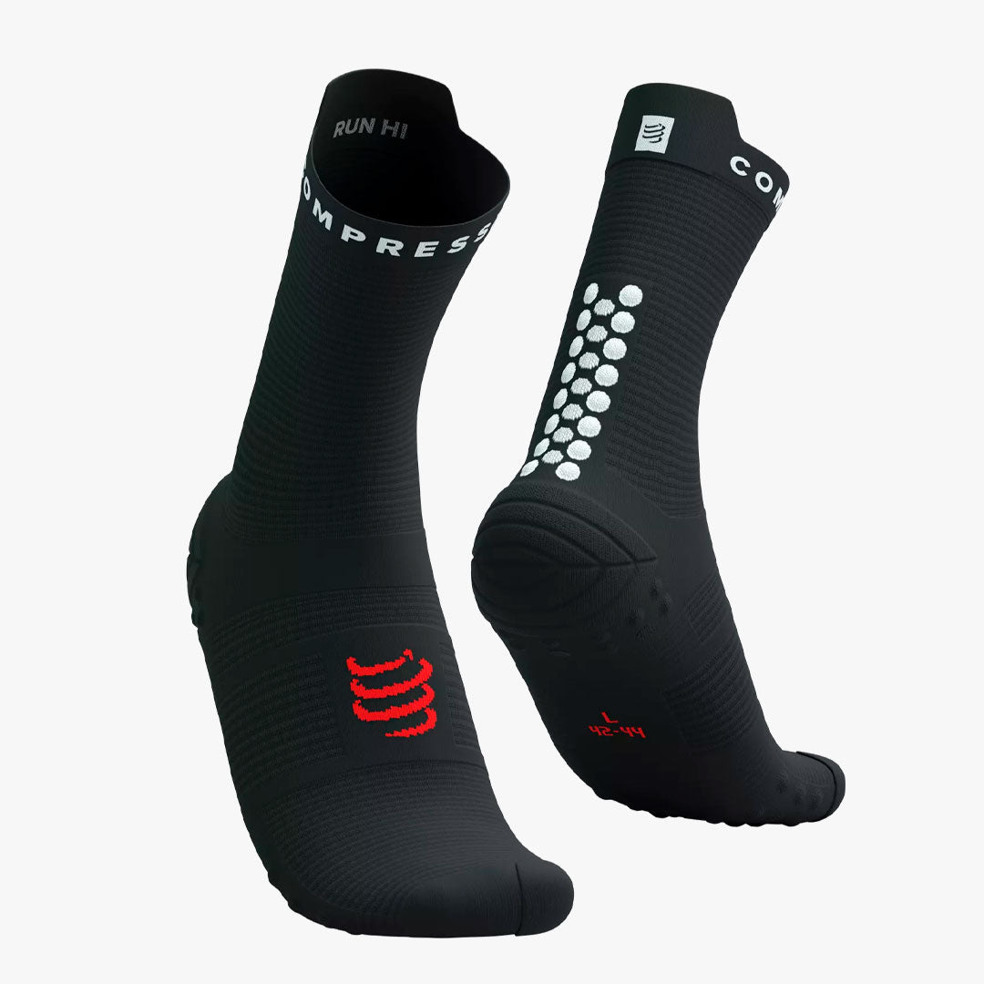 Calcetines Compressport Pro Racing Run V4.0 Quarter Black/White
