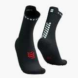 Calcetines Compressport Pro Racing Run V4.0 Quarter Black/White