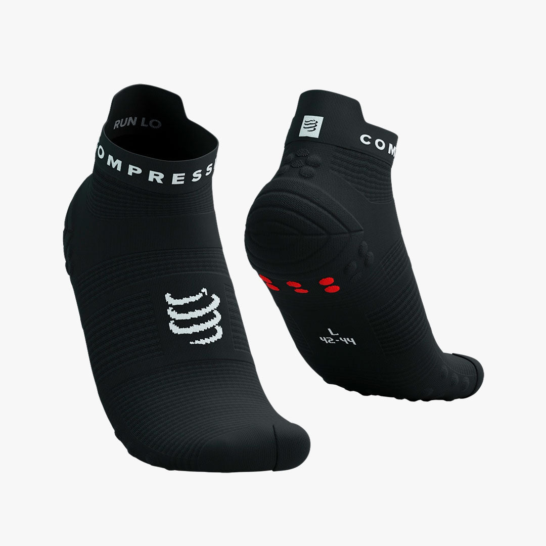 Calcetines Compressport Pro Racing V4.0 Low Black/White