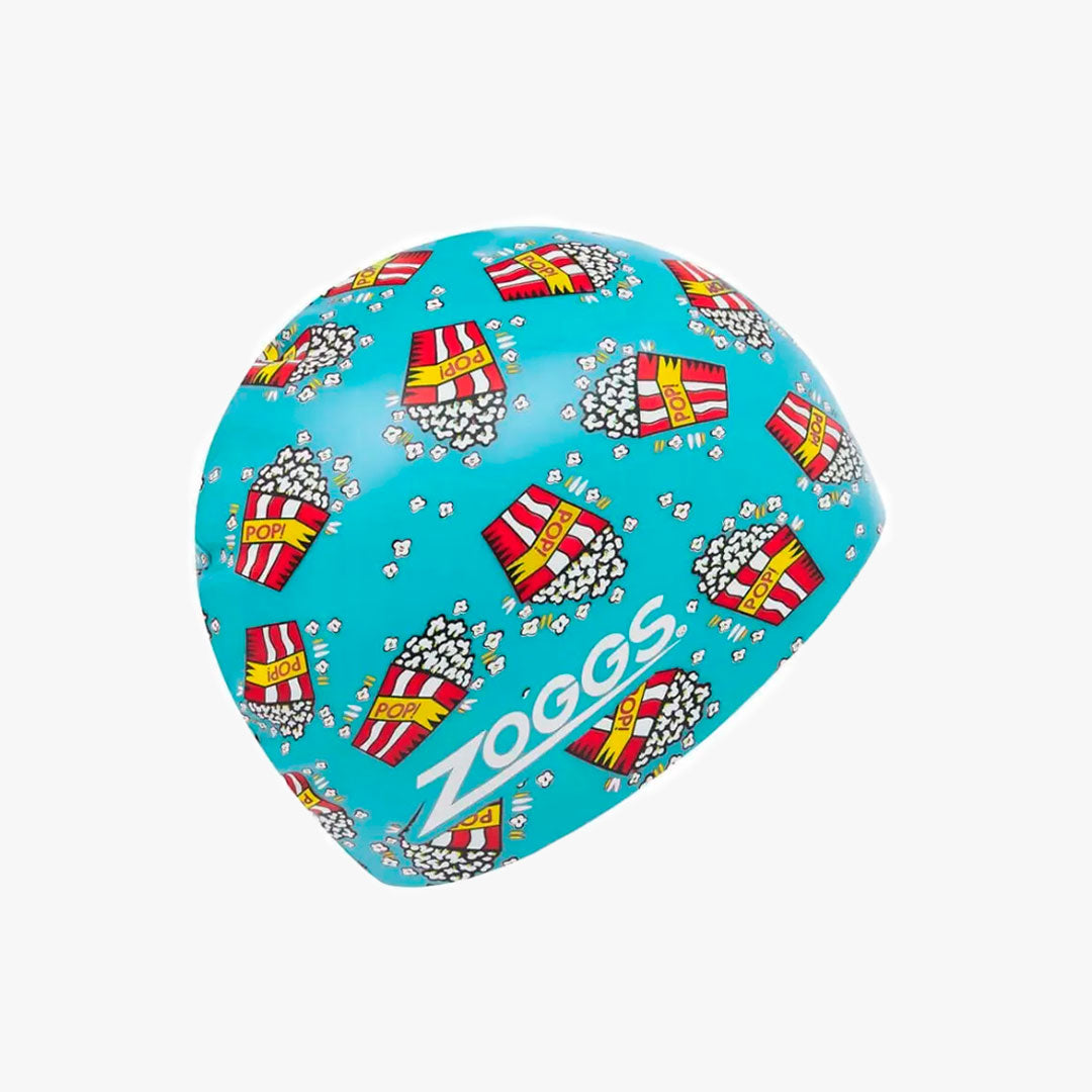 Gorro Zoggs Silicona Printed Popcorn Blue