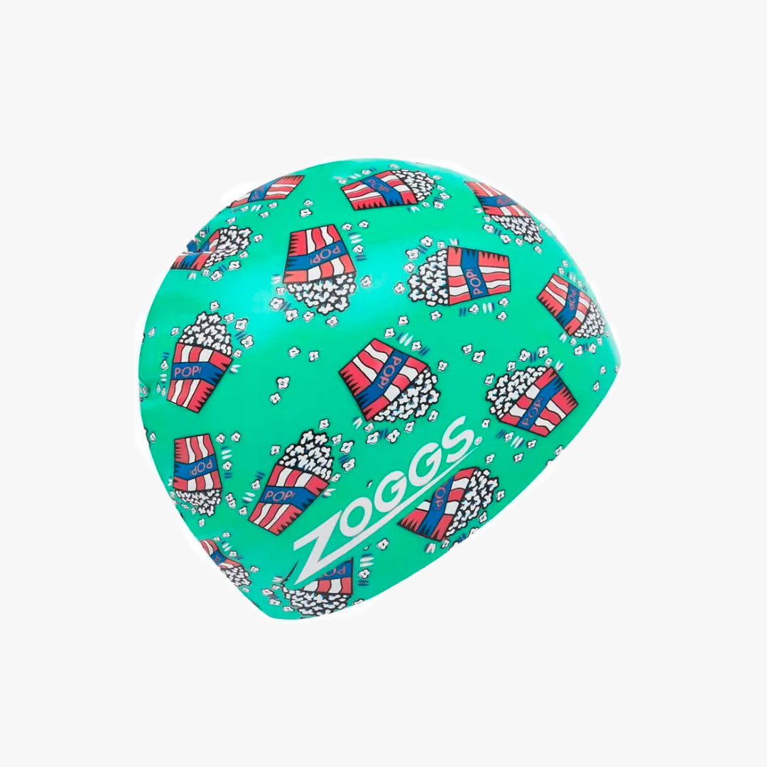 Gorro Zoggs Silicona Printed Popcorn Green