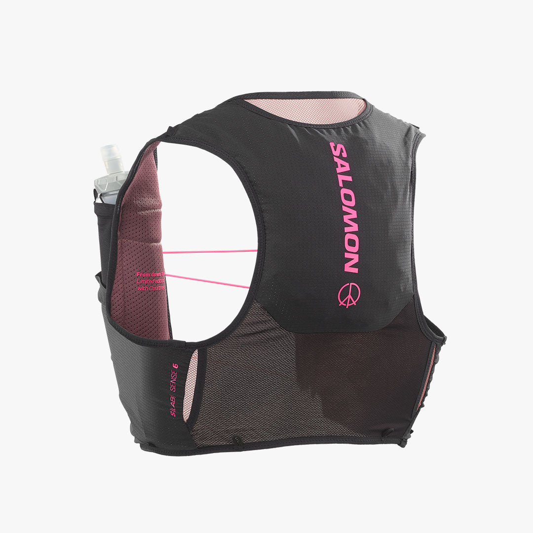 Chaleco Salomon S/Lab Sense 6 Set Black/Rose Taupe
