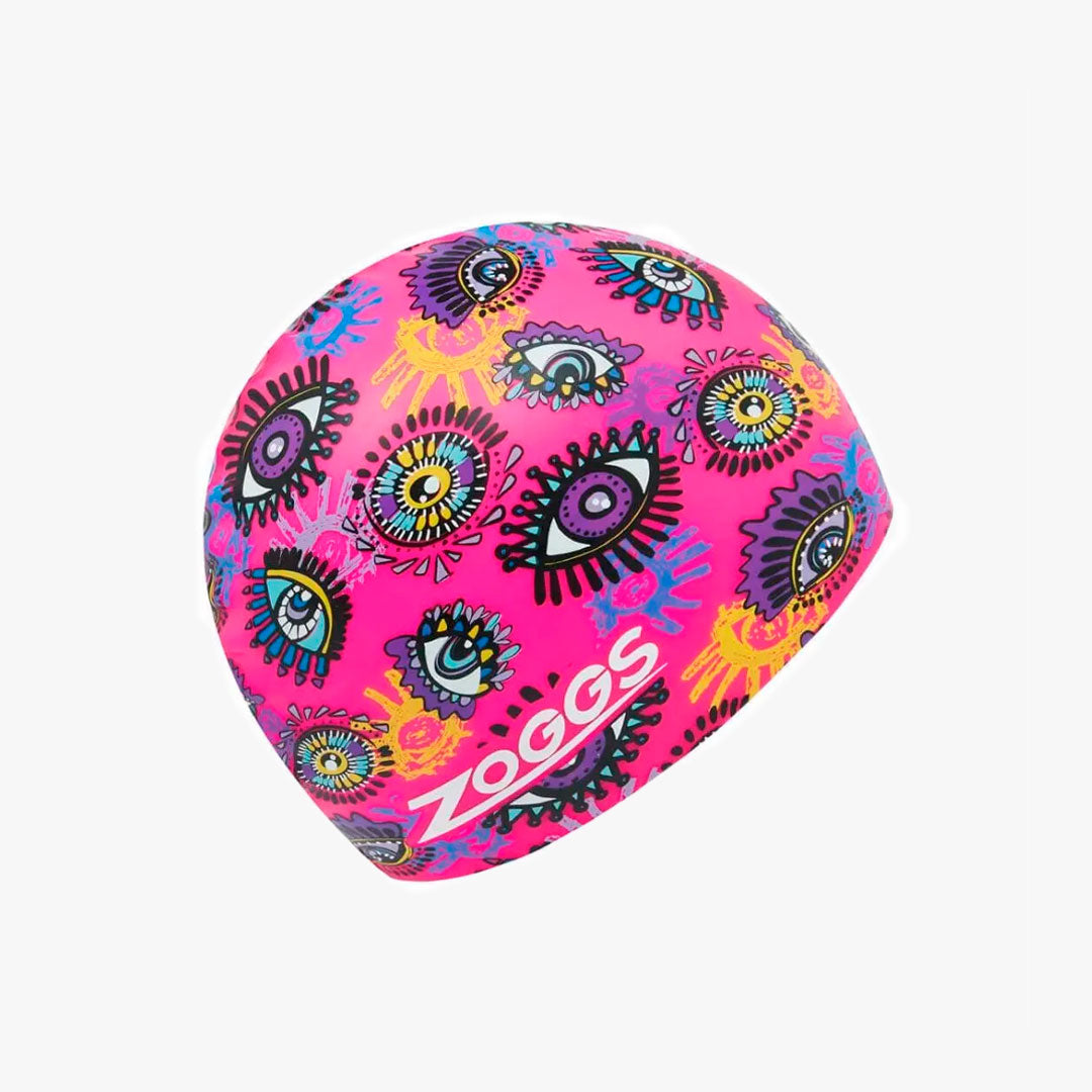 Gorro Zoggs Silicona Printed Eyes Pink