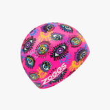 Gorro Zoggs Silicona Printed Eyes Pink