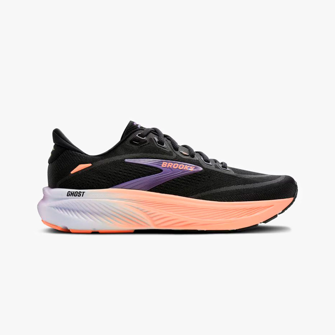 Brooks Ghost 18 W Black/Mulled Grape/Peach