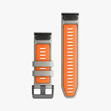 Correa Garmin Quickfit 26mm Orange/Grey Silicone
