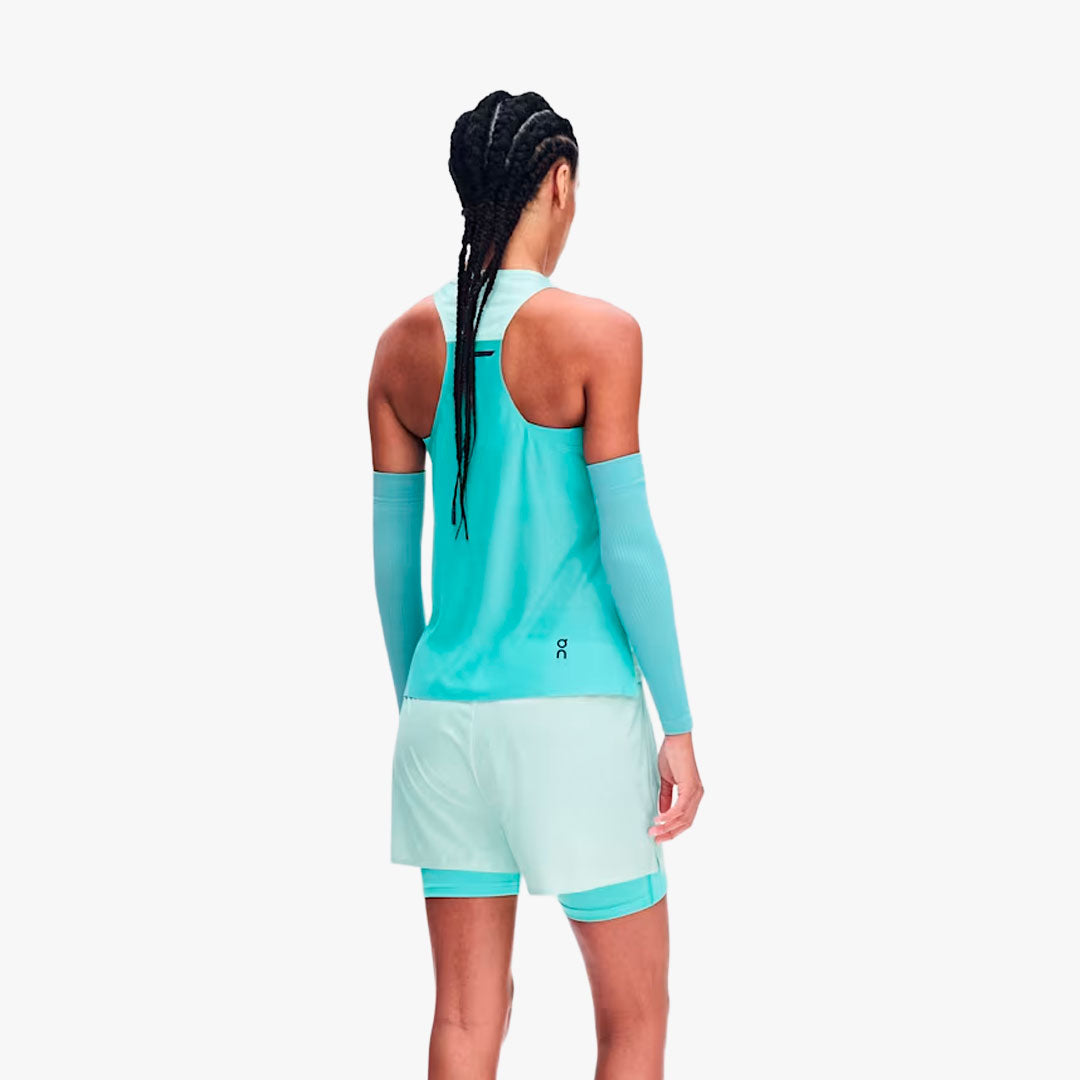 Camiseta On Performance Tank W Flurry/Aquamarine