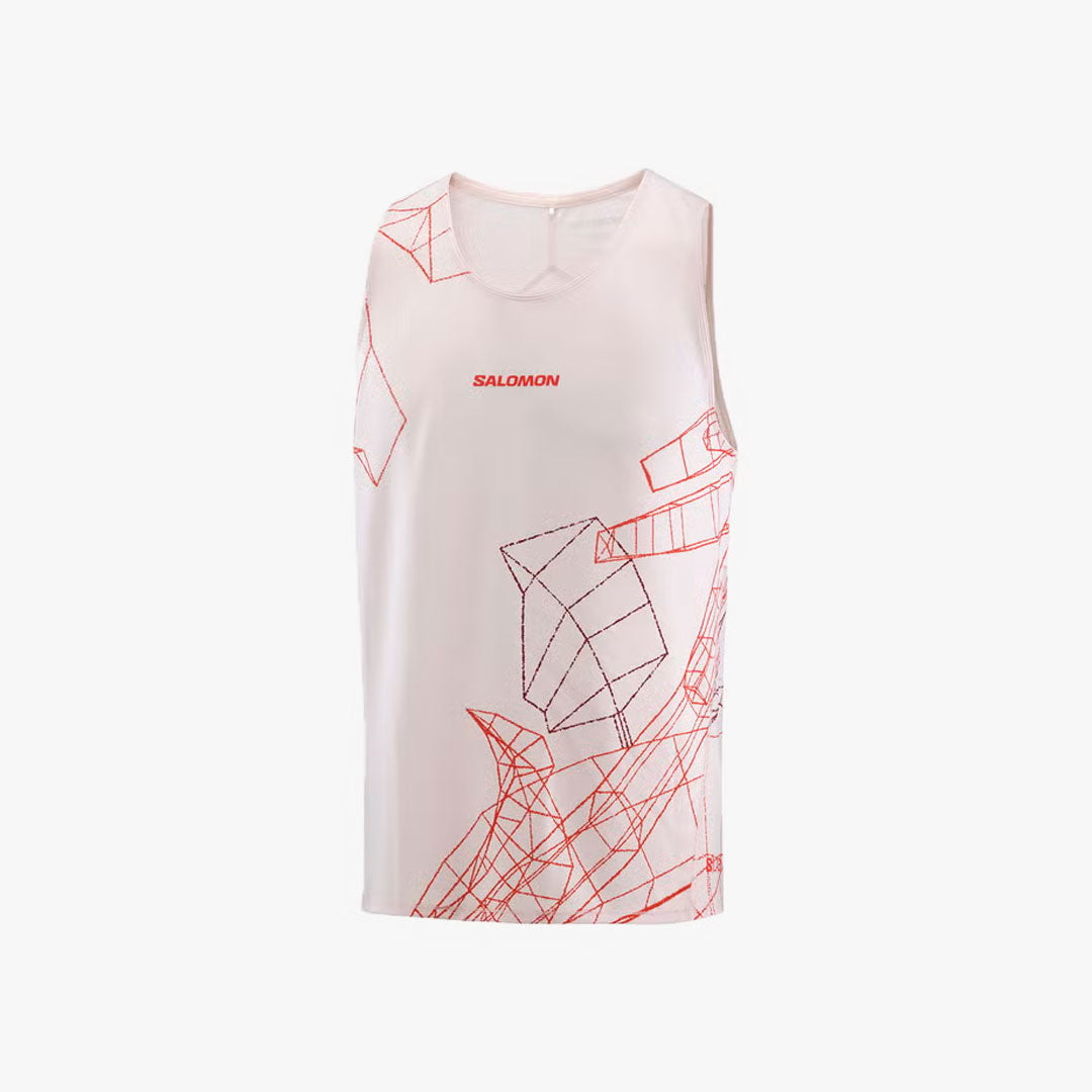 CAMISETA SALOMON S/LAB SPEED LILAC ASH/FIERY RED
