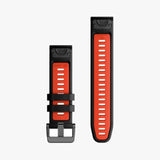 Correa Garmin Quickfit 22mm Red/black silicone