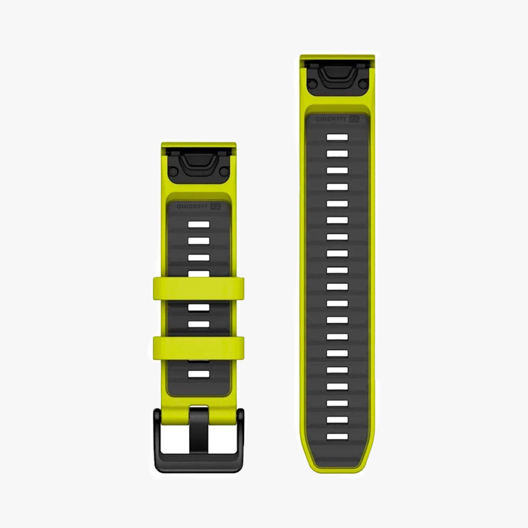 Correa Garmin Quickfit 22mm Amp Yellow/Graphite Silicone