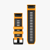 Correa Garmin Quickfit 22mm Spark Orange/Graphite Silicone