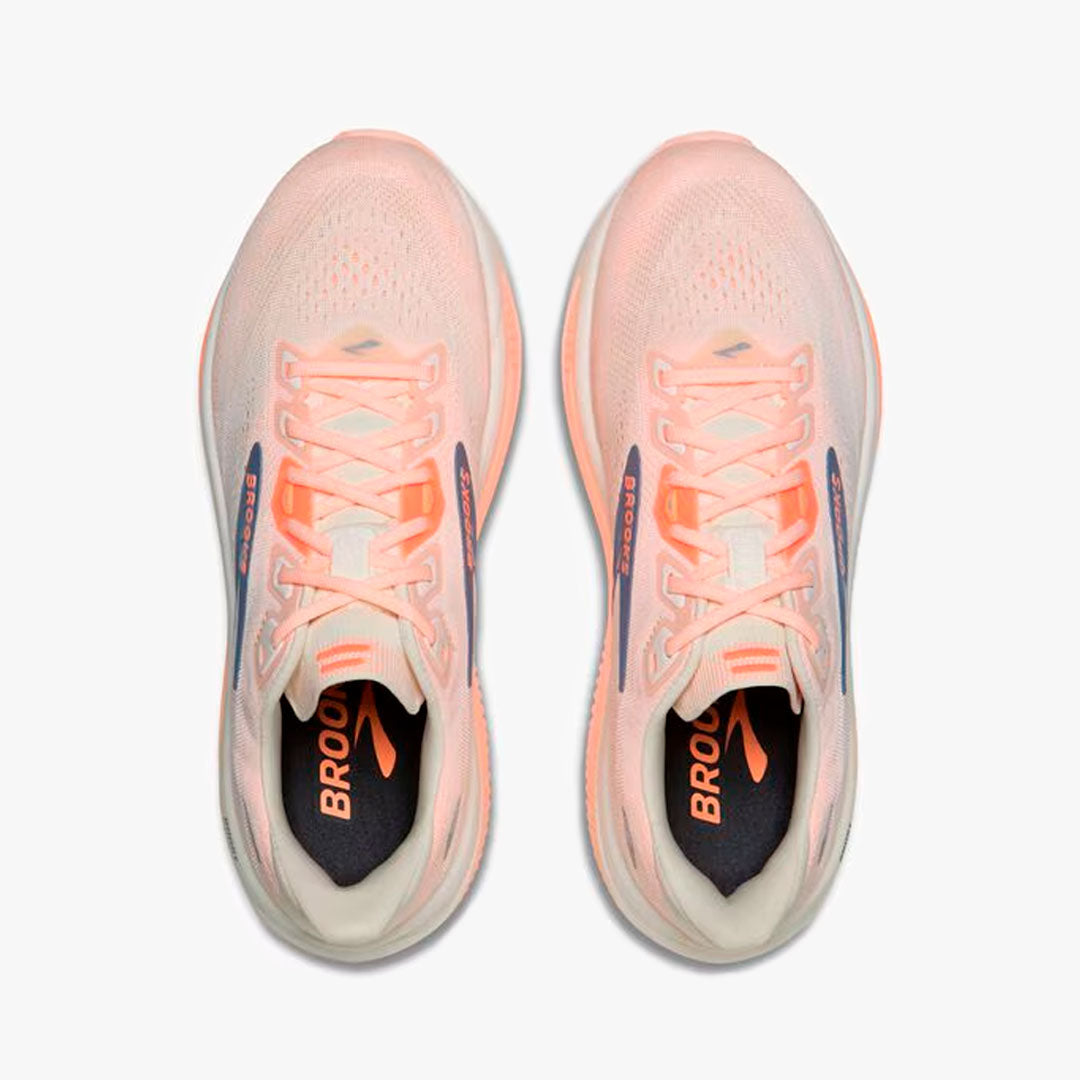 Brooks Ghost 18 W Star White/Cyber Peach/Grey