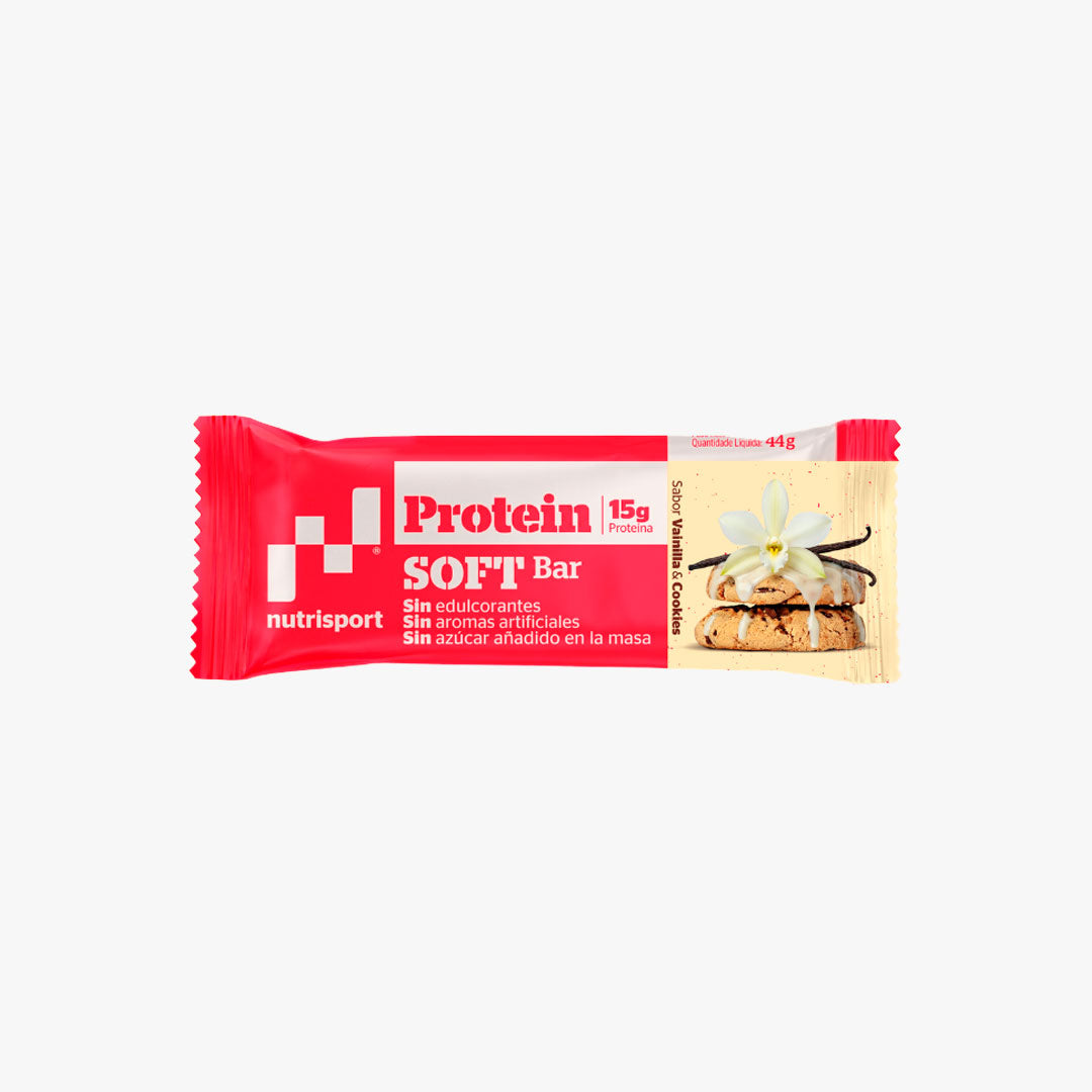 Barrita Protein Soft Nutrisport Vainilla&Cookies