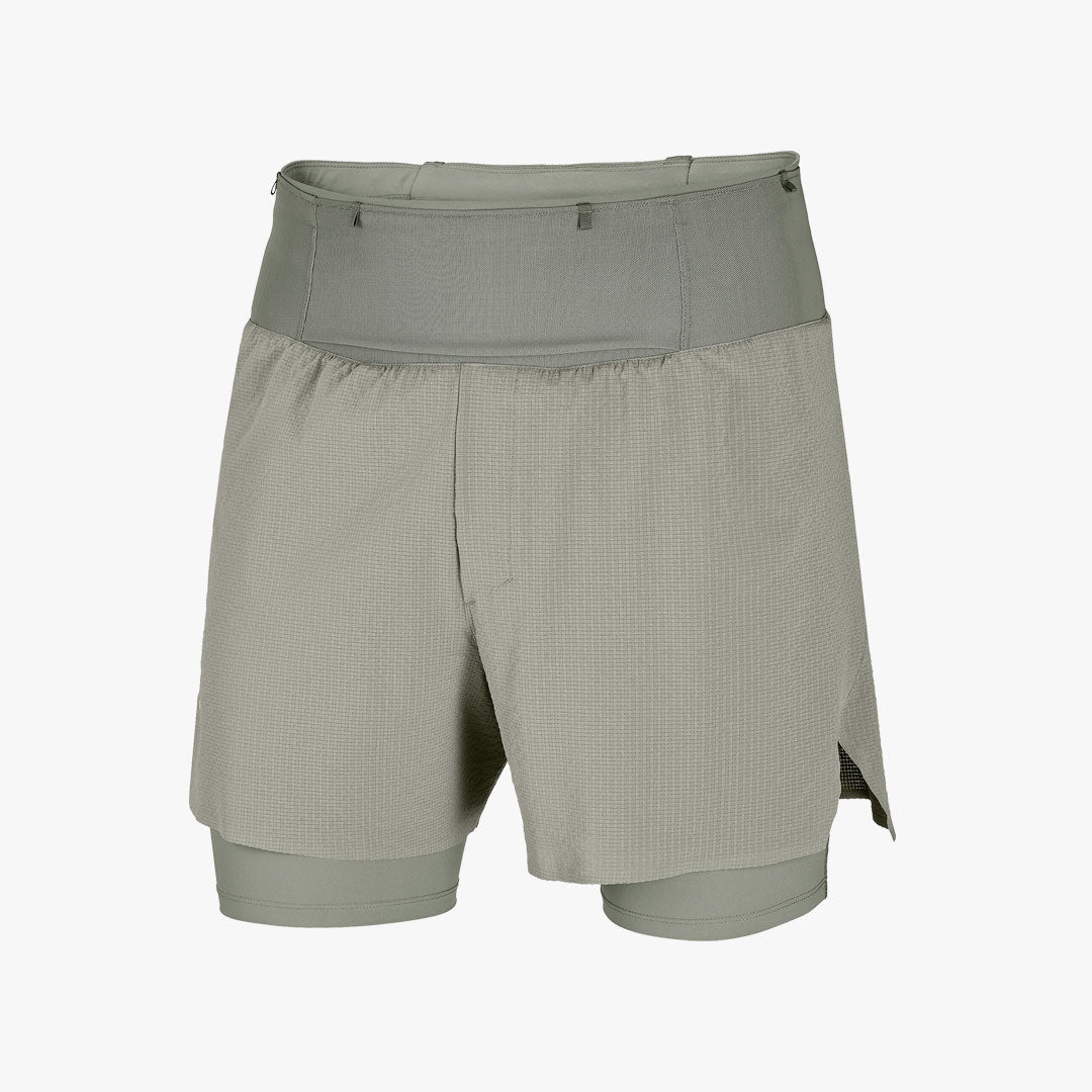 Pantalón Salomon Sense Aero 2IN1 Trail 5" Castor Gray