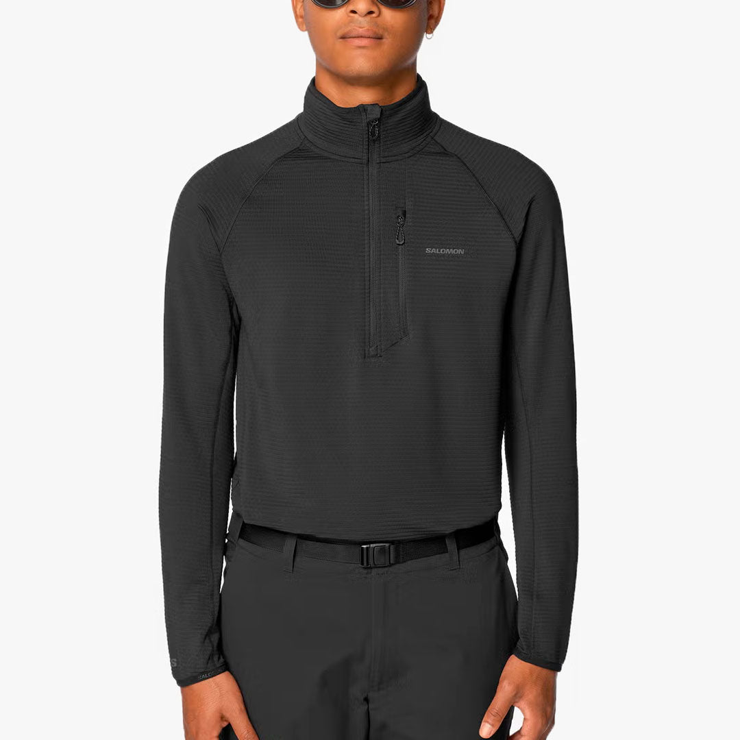 HOODIE SALOMON ESSENTIAL LIGHTWARM DEEP BLACK