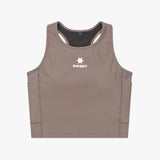 Top Saysky Combat Rib Crop W Taupe
