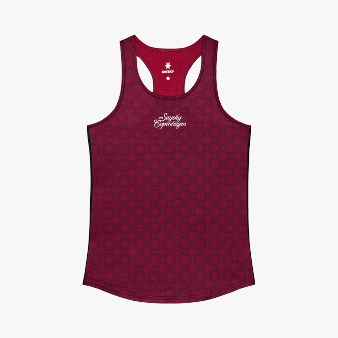 Camiseta Saysky Couture Combat Singlet W Burgundy