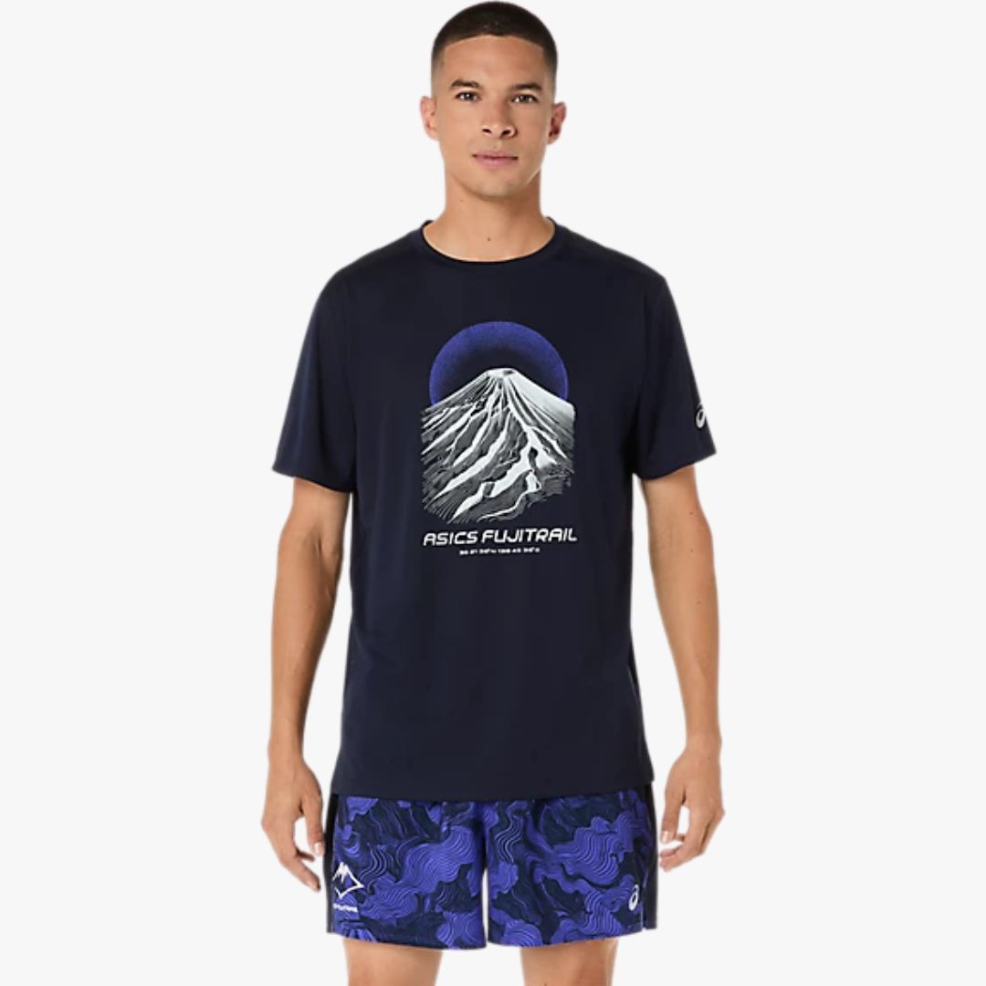 CAMISETA ASICS FUJITRAIL LOGO SS TOP MIDNIGHT/COBALT BURST