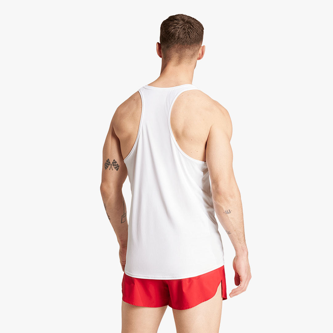 Camiseta Adidas Adizero Singlet White