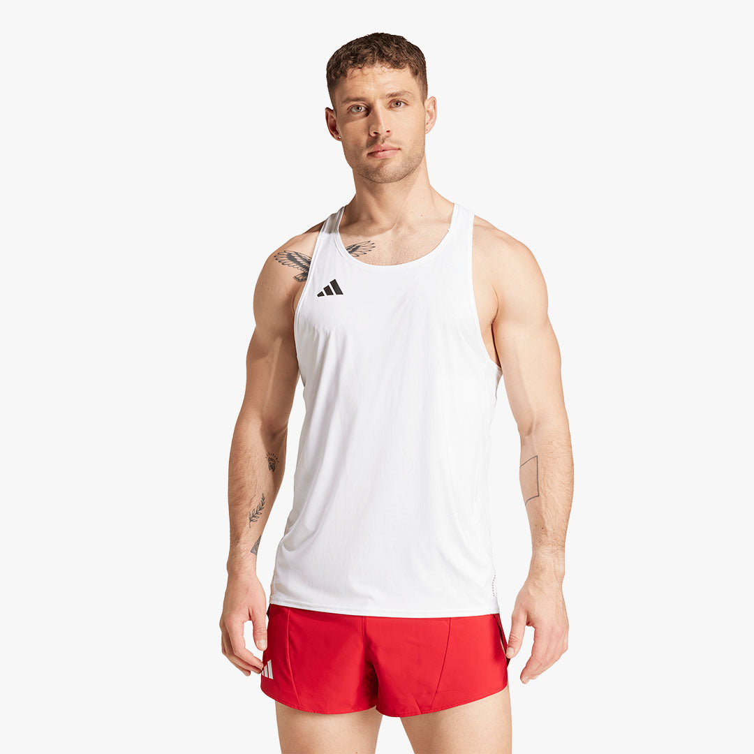 Camiseta Adidas Adizero Singlet White