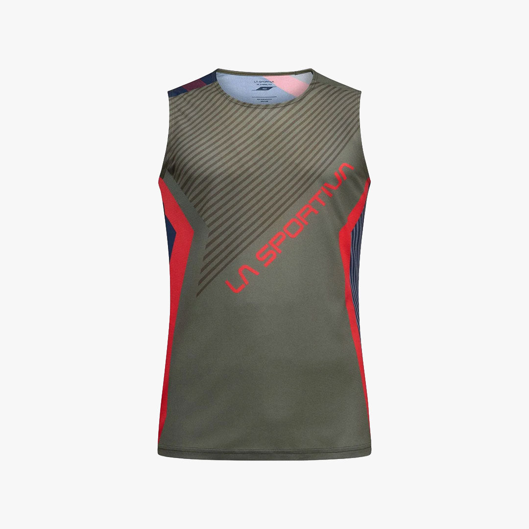 CAMISETA LA SPORTIVA FLOW TANK MOUNTAIN RED/CYPRESS