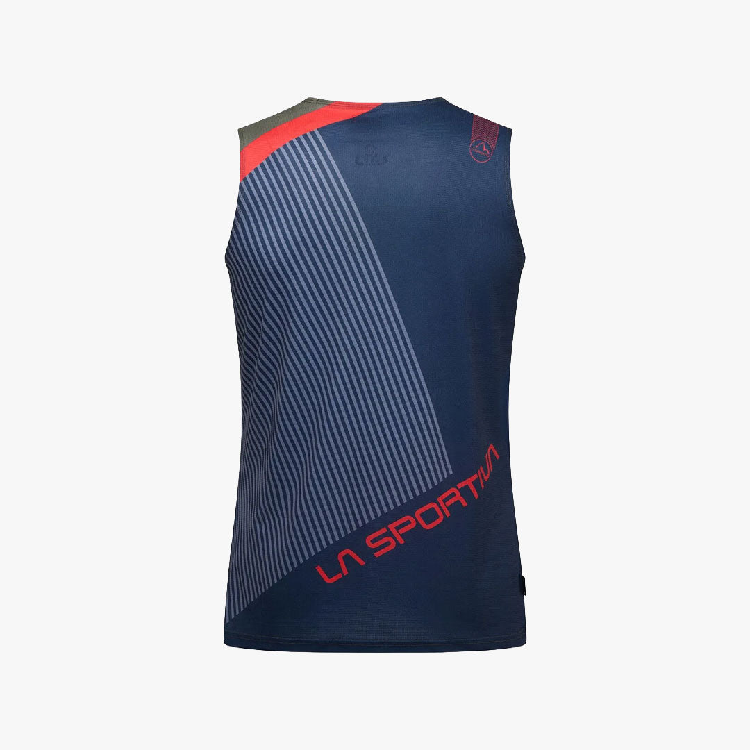 CAMISETA LA SPORTIVA FLOW TANK MOUNTAIN RED/CYPRESS