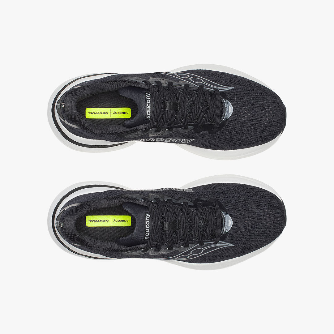 SAUCONY RIDE 19 BLACK/WHITE