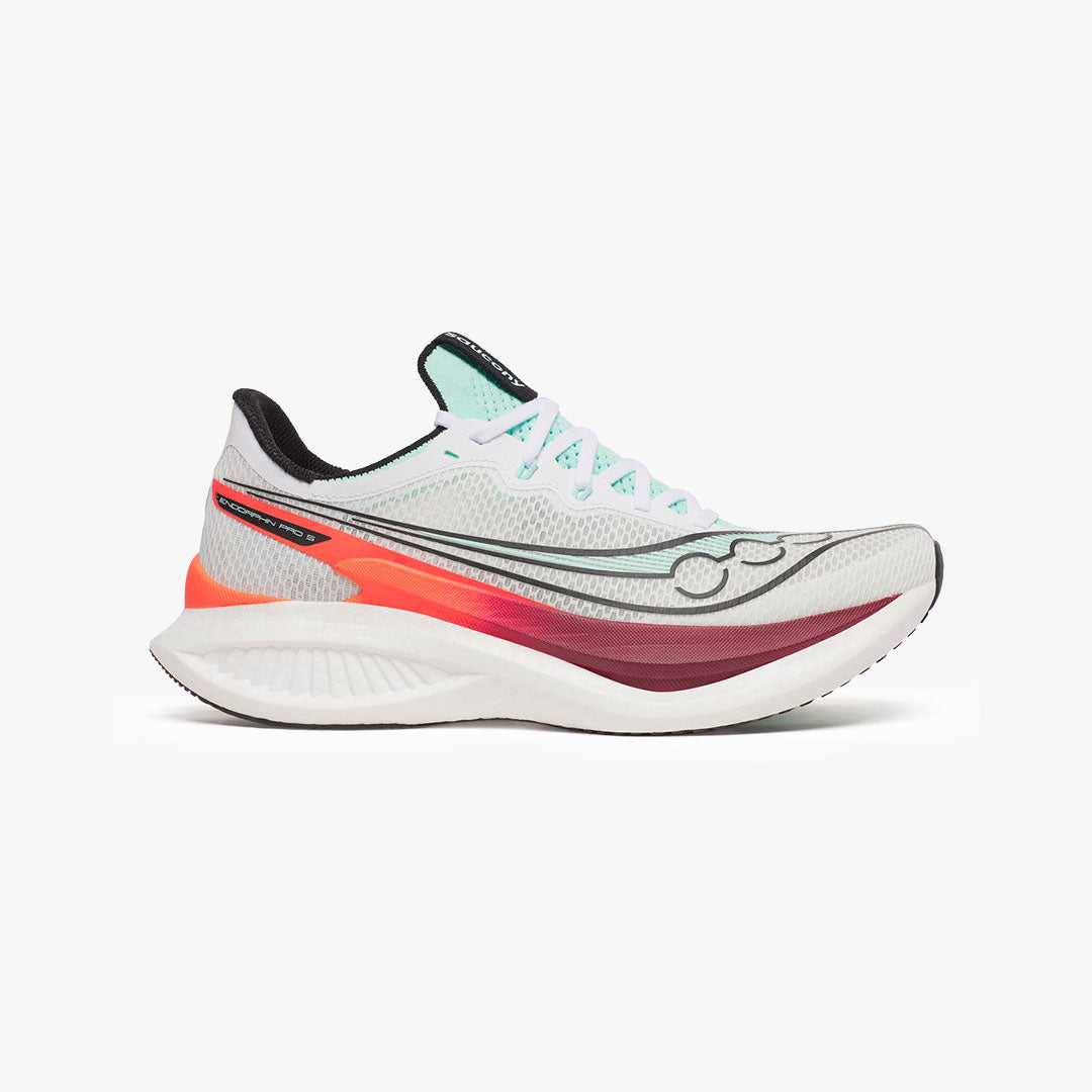 SAUCONY ENDORPHIN PRO 5 WHITE/CRIMSON