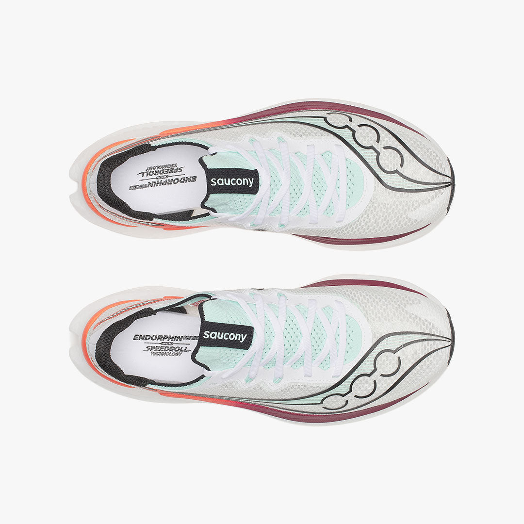 SAUCONY ENDORPHIN PRO 5 WHITE/CRIMSON