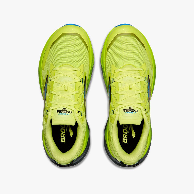 BROOOKS CASCADIA 19 SUNNY LIME/BLUE
