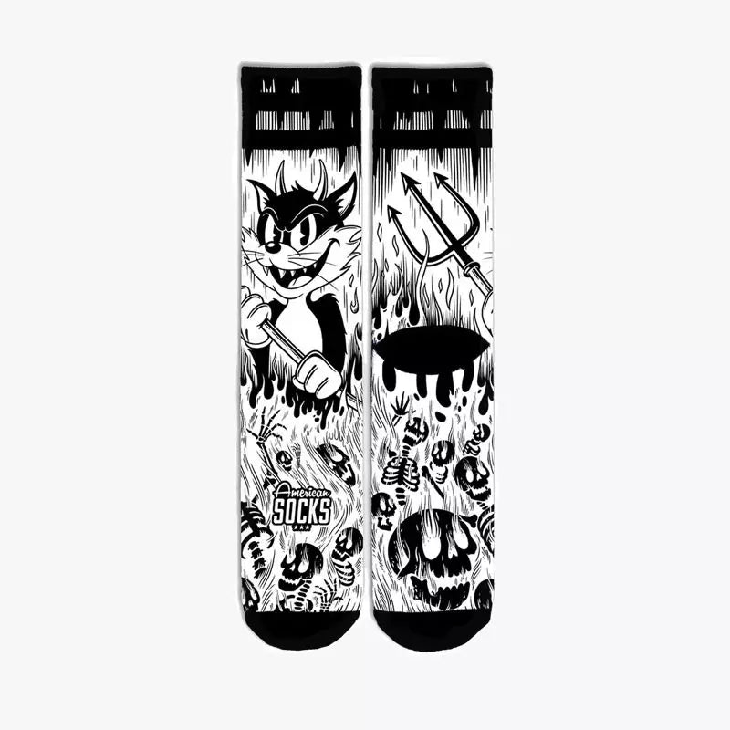 CALCETINES AMERICAN SOCKS EVIL CAT