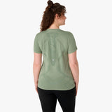 CAMISETA ASICS ROAD SEAMLESS SS W WHISPER GREEN