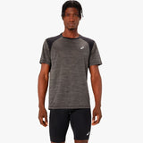 CAMISETA ASICS ROAD SS GREY/BLACK