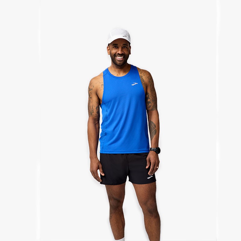 CAMISETA BROOKS ATMOSPHERE SINGLET 3.0 AZUL